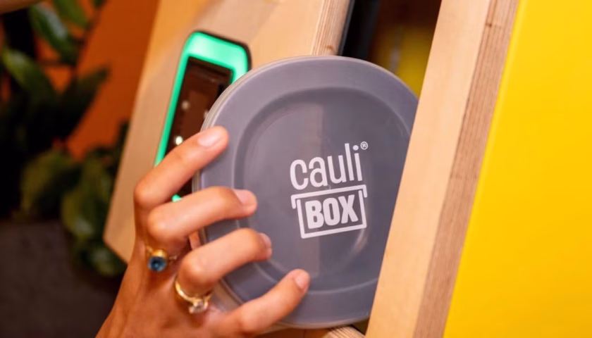 Thumbnail for Compass Group’s new Cauli reusable packaging system cuts 383,000 single-use items with 400-use containers