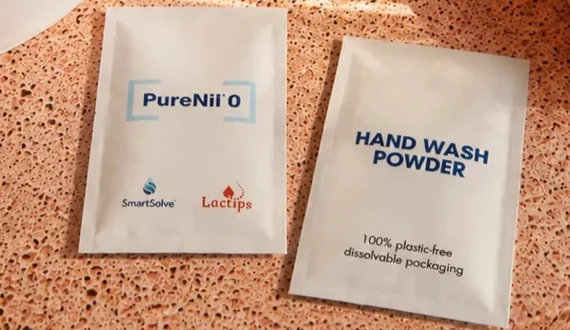 Thumbnail for Lactips, SmartSolve launch water-soluble beauty packaging with PureNil 0 for plastic-free recycling, dispersal